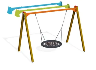 Gungst&#228;llning f&#246;r f&#229;gelbosits gr&#246;n B320 x D202 x H252 cm