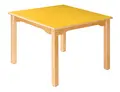 Popul&#228;r laminatbord B80 x D80 cm H58 cm 04 Gul