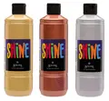 Akrylfärg metallic 3 x 500 ml
