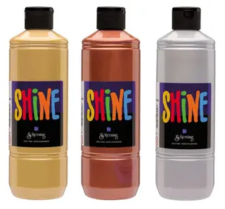 Akrylf&#228;rg metallic 3 x 500 ml