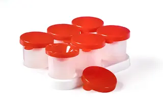 Penselkoppar 6 st + stativ