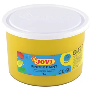 Fingerfärg på burk gul 500 ml