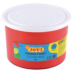 Fingerfärg på burk röd 500 ml