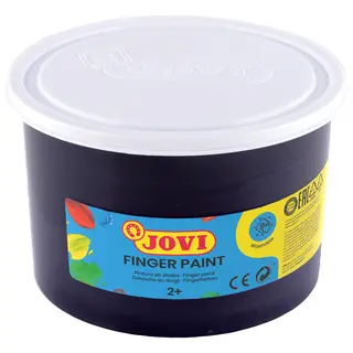 Fingerfärg på burk svart 500 ml