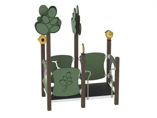 Queco 44 – Lekhus/lekeplattform L209 x B124 x H268 cm