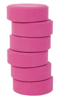 Färgblock senior rosa Ø57 mm, 6 st