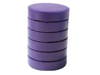 Färgblock senior lila Ø57 mm, 6 st