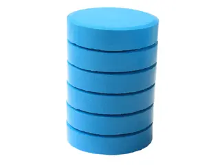 Färgblock senior blå Ø57 mm, 6 st
