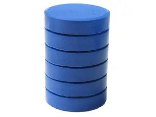 Färgblock senior mörkblå Ø57 mm, 6 st