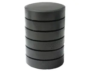 Färgblock senior svart Ø57 mm, 6 st