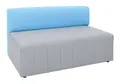 Mood Plus soffa med rygg Gr&#229;/Bl&#229;