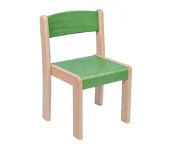 Popul&#228;r stol stapelbar H38 cm 03 Gr&#246;n