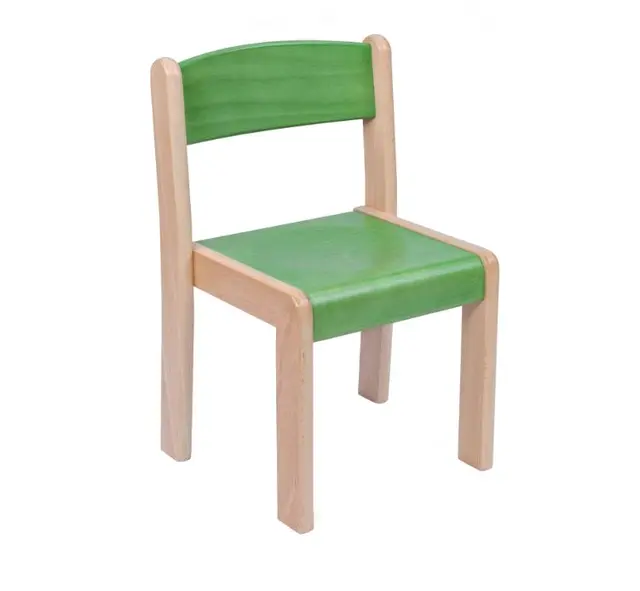 Populär stol stapelbar H38 cm 03 Grön 