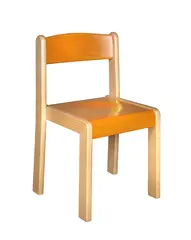 Populär stol stapelbar H38 cm 07 Orange