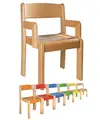 Popul&#228;r stol med armst&#246;d H26 cm 00 Bok