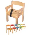 Popul&#228;r stol med armst&#246;d och bygel H30 cm 00 Bok