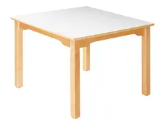 Populär laminatbord B80 x D80 cm H46 cm 08 Vit