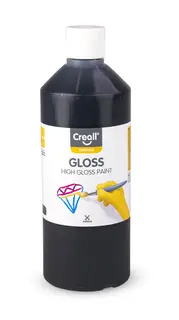 Creall färg svart Blank, 500 ml