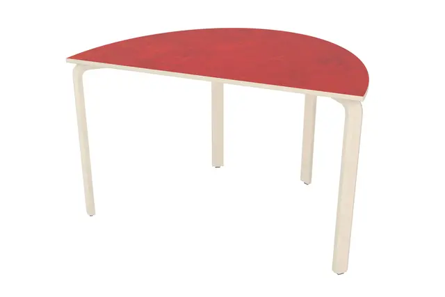 Alba akustikbord halvrunt H73 cm Röd 3131 