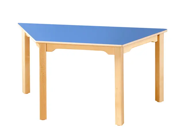 Populär laminatbord halv sexkant H70 cm 01 Blå 