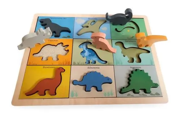 Formpussel med dinosaurier 9 + 9  bitar 