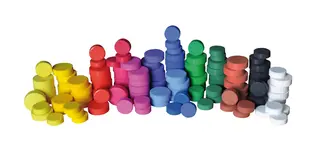 Färgblock junior storpack Ø44 mm, 120 st