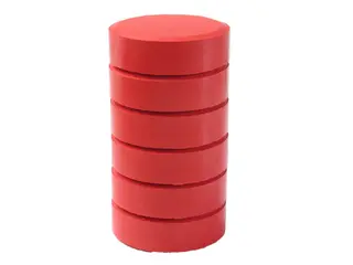 Färgblock junior röd Ø44 mm, 6 st