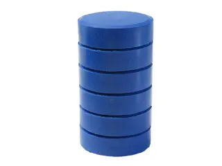Färgblock junior mörkblå Ø44 mm, 6 st
