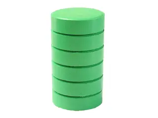 Färgblock junior grön Ø44 mm, 6 st