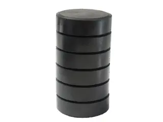 Färgblock junior svart Ø44 mm, 6 st