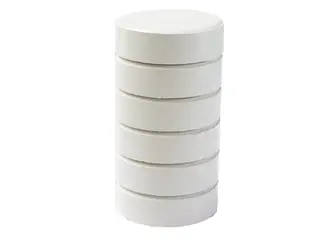 Färgblock junior vit Ø44 mm, 6 st