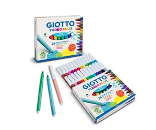 Giotto Turbo Maxi fiberpennor 24 st