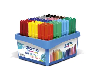 Giotto Turbo Maxi fiberpennor 108 st