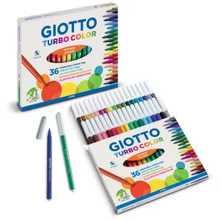 Giotto Turbo Color fiberpennor 24 st