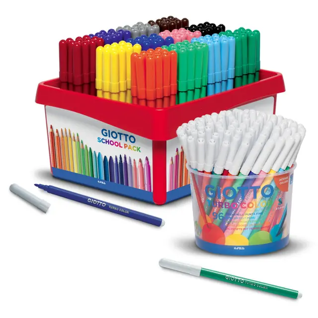 Giotto Turbo Color fiberpennor 144 st 