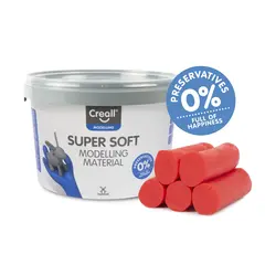 Creall Supersoft modellera röd Röd