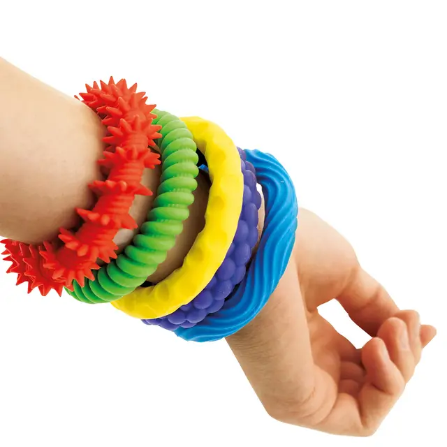 Taktila armband 5 st 
