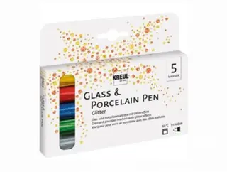Porslinspennor glitter &#216;1-3 mm, 5 st
