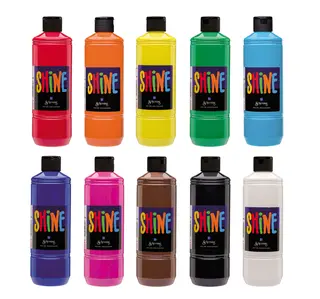 Shine akrylf&#228;rg mix paket 10 x 500 ml