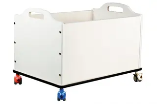 Låda på hjul L B52 x D52 x H53 cm