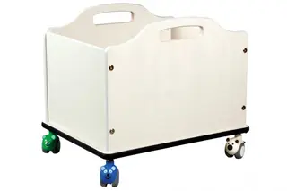 Låda på hjul M B72 x D52 x D53 cm