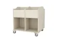 Dubbelsidig bokvagn B69 x D65 x H75 cm