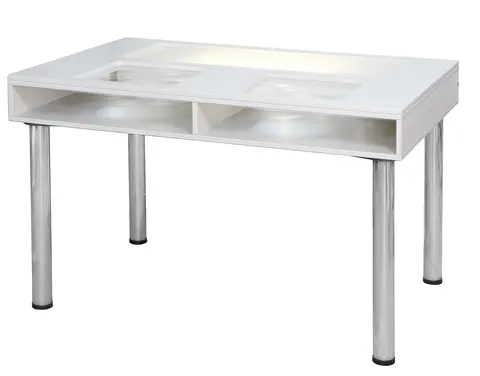 Ljus- och förstoringsbord L125 x B75 x H73 cm
