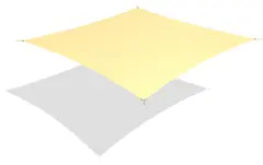 Solsegel kvadratiskt L420 x B420 cm