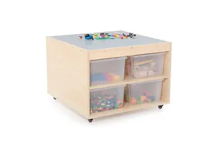 Lekbord f&#246;r byggklossar L87 x B84 x H60 cm