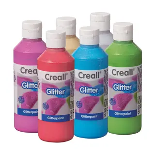 Creall glitterf&#228;rg 6 x 250 ml