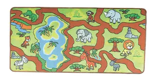 Djungel aktivitetsmatta 140 x 70 cm