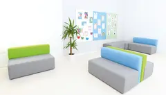 Mood Plus soffa med rygg L120 x B72 x H40/72 cm