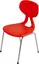 Colores stol röd Sitthöjd H38 cm 