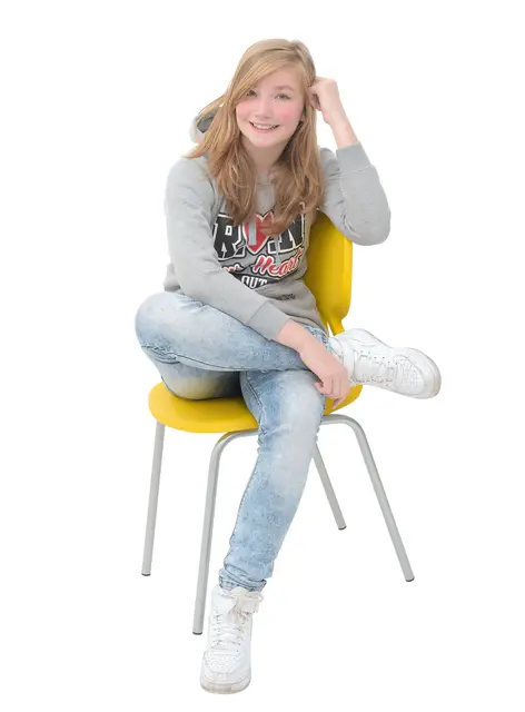 Colores stol gul Sitthöjd H42 cm 